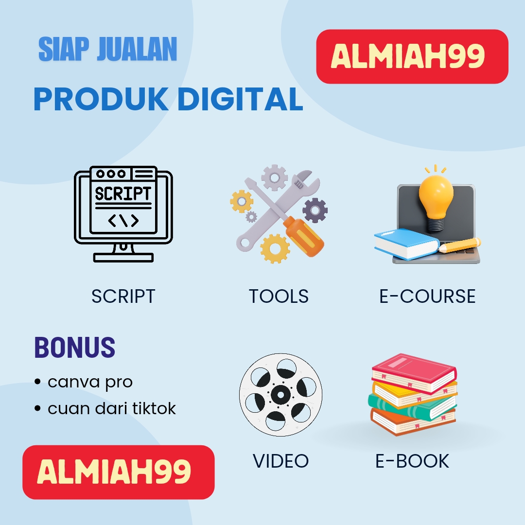 STOCK PRODUK DIGITAL – SIAP JUALAN!
